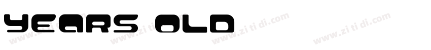 years old字体转换